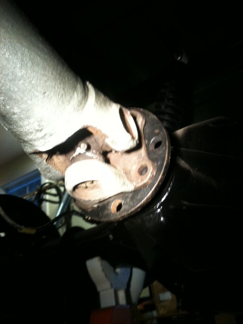 My Driveshaft flange to driveshaft.JPG