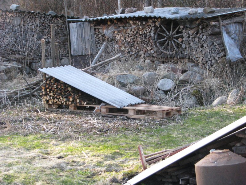 Euroalusel olevad puud selle kevadised, kuid tuleb lisa. Tagumine riit on eelmiste aastate käsitöö.